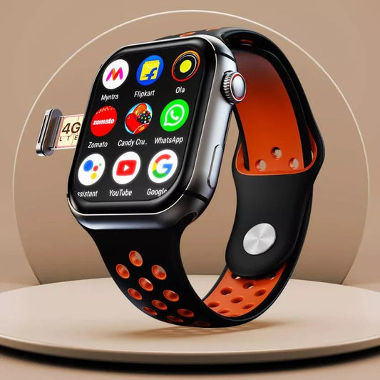 Dream WristPhone - 4G SIM/LTE/WiFi, Android OS, Play store unlimited apps, GPS Smartwatch  (Coral Breeze Strap, Free Size)